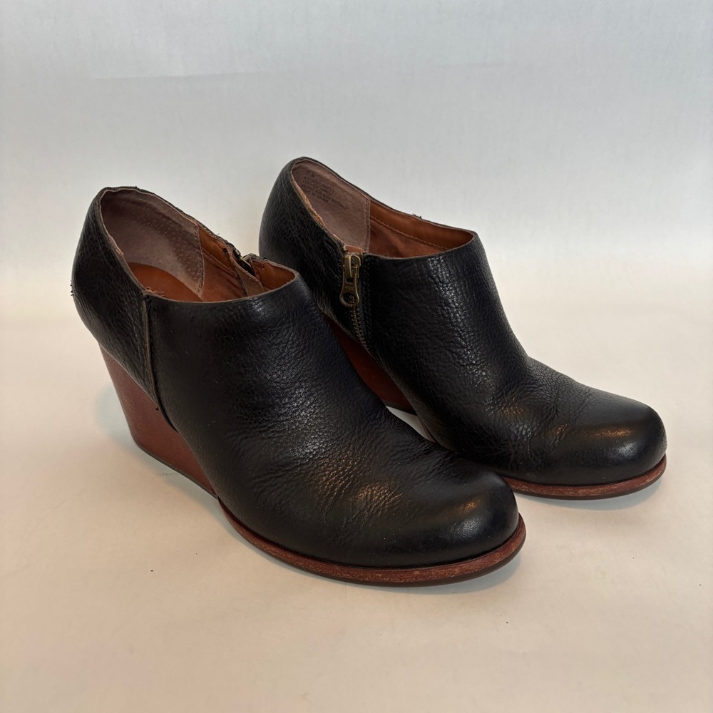 Kork-Ease Holmes Wedge Bootie‎ Black 8.5
